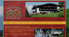 Desktop Screenshot of bergschenke-krin.at