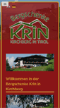 Mobile Screenshot of bergschenke-krin.at